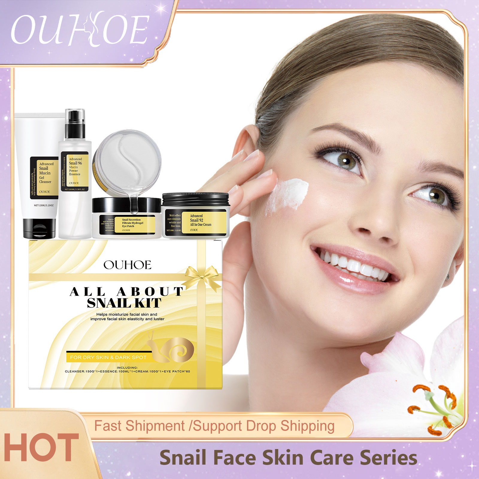 Skincare Glow - Snail Mucin 96 Skin Care Set