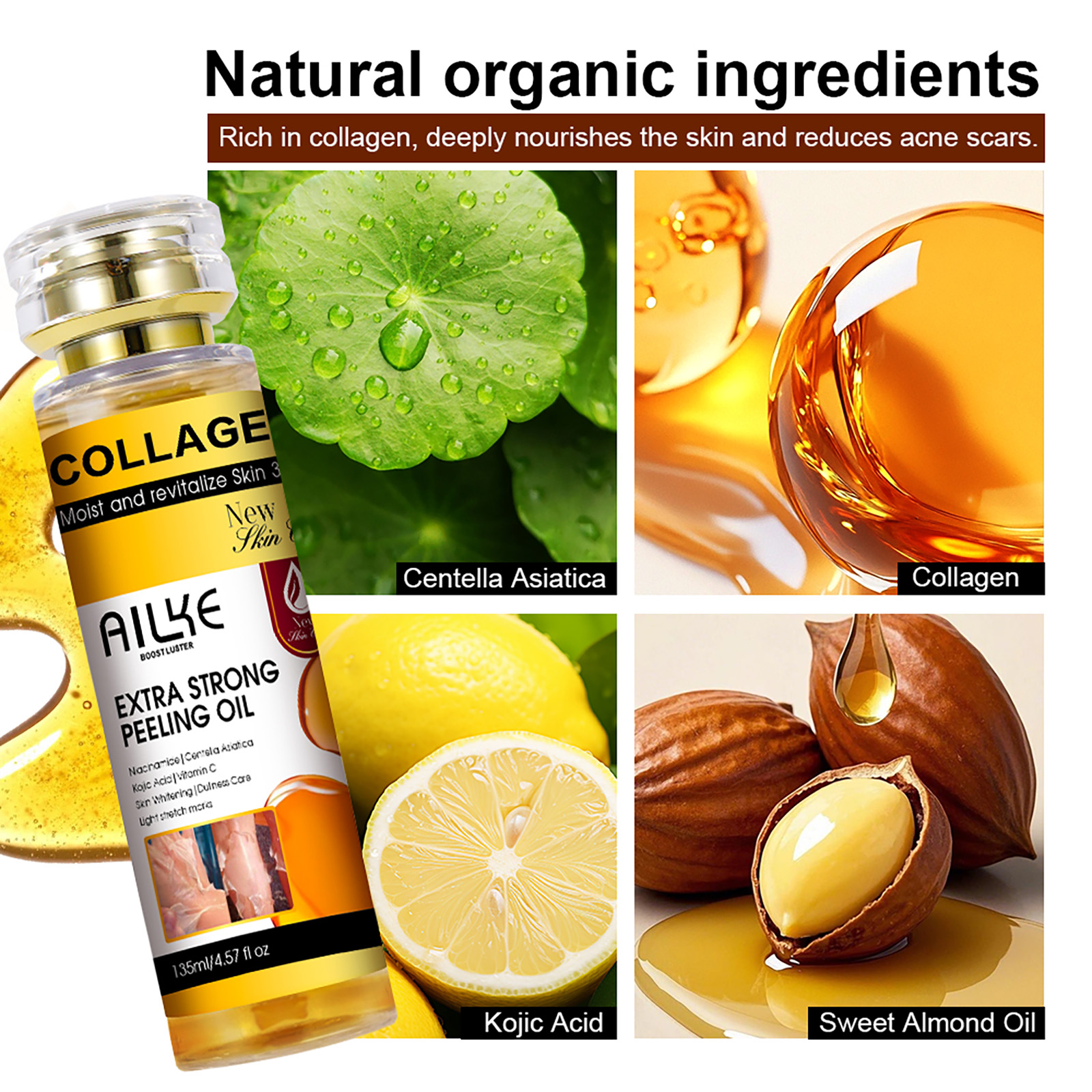 AILKE Collagen Yellow Peeling  - Aha Bha Exfoliant 리뷰 및 가격