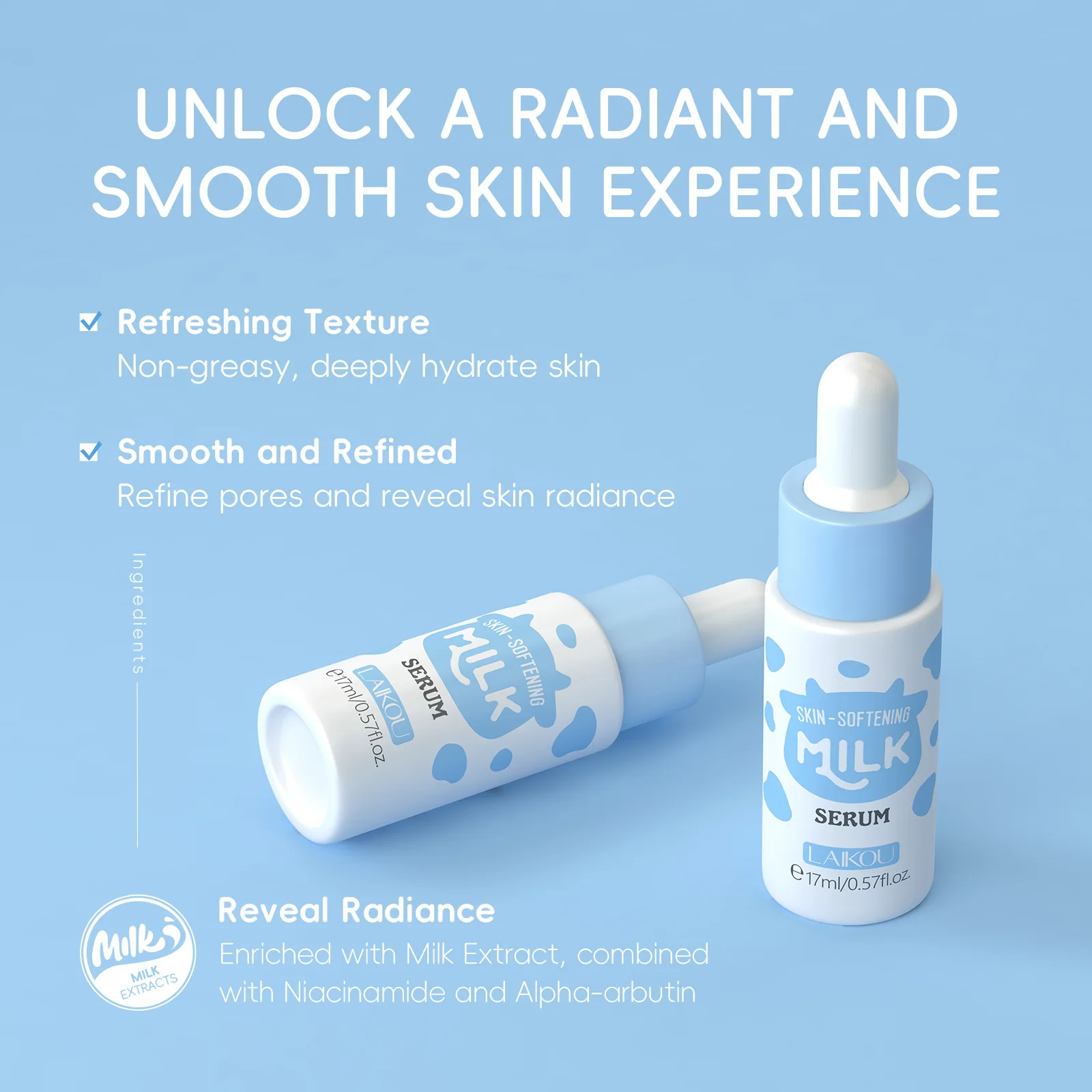 17ml Milk Facial Serum for Fac - Alpha Arbutin Serum 리뷰 및 가격