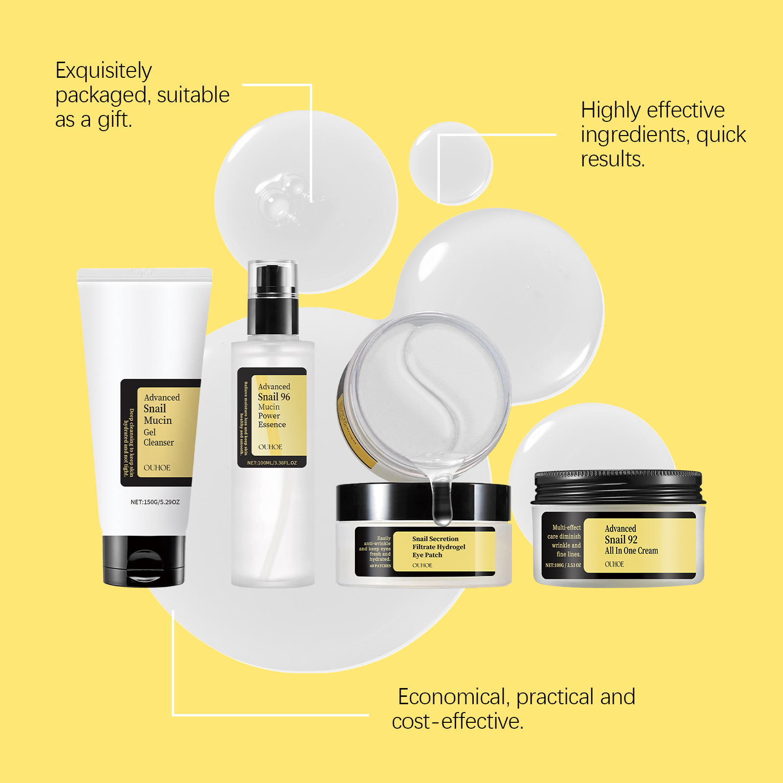 Snail Mucin 96 Skin Care Set M - Skincare Glow 리뷰 및 가격